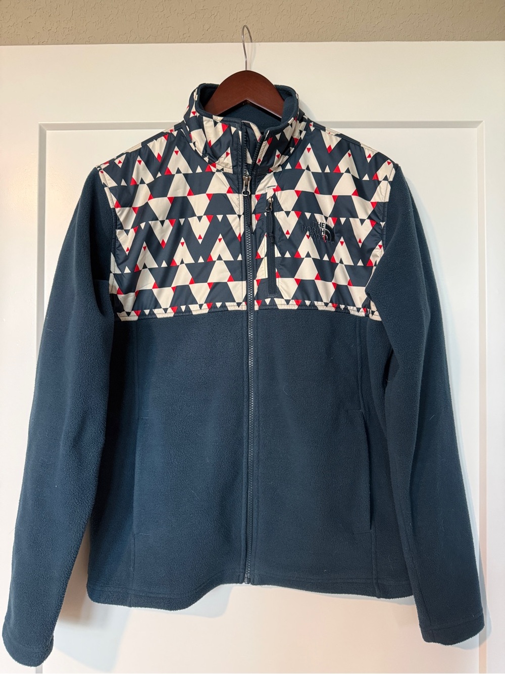 The North Face Fleece Aztec Full Zip Jacket Blue Men’s Small Women’s Medium
